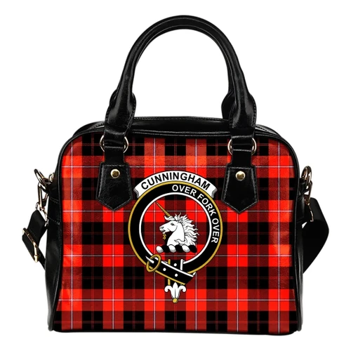 Cunningham Modern Tartan Clan Shoulder Handbag A9