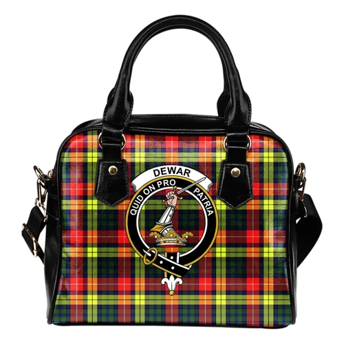 Dewar Tartan Clan Shoulder Handbag A9
