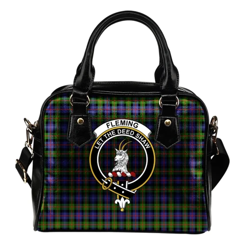 Fleming Tartan Clan Shoulder Handbag A9