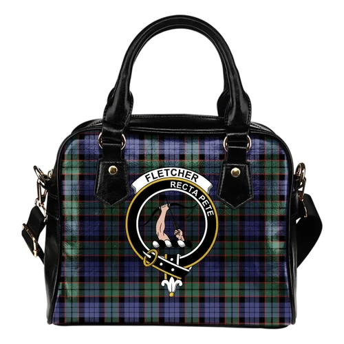 Fletcher Modern Tartan Clan Shoulder Handbag A9