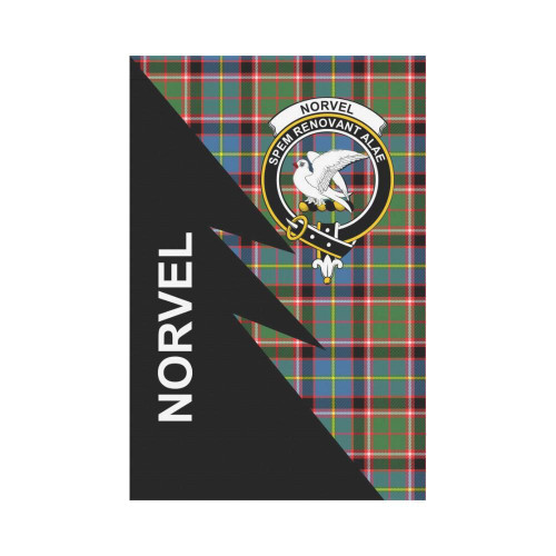Norvel Tartan Garden Flag - Flash Style - BN