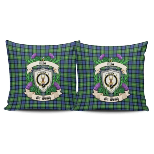 Gordon Old Ancient Crest Tartan Pillow Cover Thistle (Set of two) A91