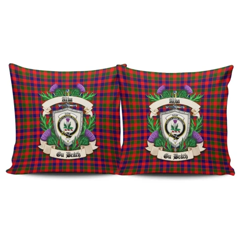 Gow Modern Crest Tartan Pillow Cover Thistle (Set of two) A91