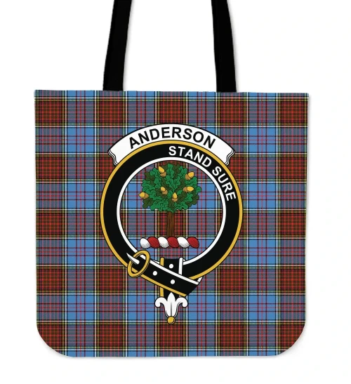 Tartan Tote Bag - Anderson Modern Clan Badge