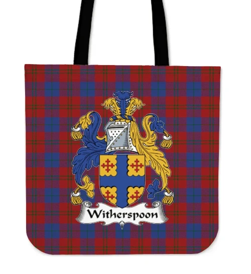 Tartan Tote Bag - Witherspoon Clan Badge