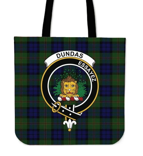 Tartan Tote Bag - Dundas Modern Clan Badge
