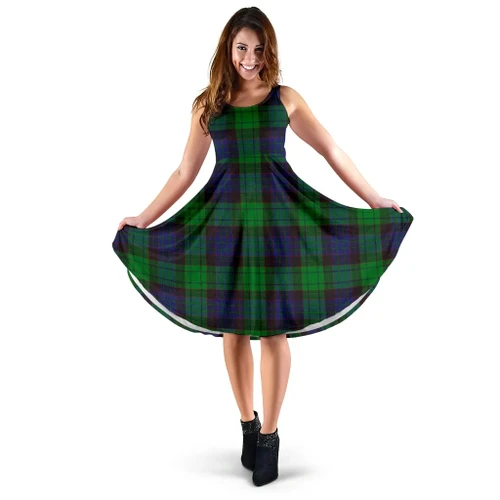 Stewart Old Modern Tartan Women's Dress HJ4