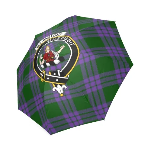 Elphinstone Crest Tartan Umbrella TH8
