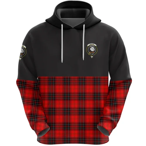 Wemyss Modern Clan Hoodie Half Of Tartan K23