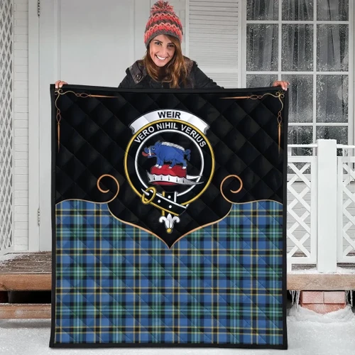 Weir Ancient Clan Tartan Scotland Cherish the Badge Premium Quilt K23