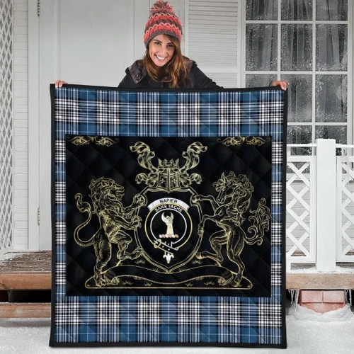 Napier Modern Clan Royal Lion and Horse Premium Quilt K23