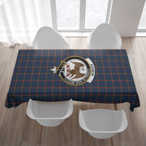 Agnew Crest Tartan Tablecloth A9