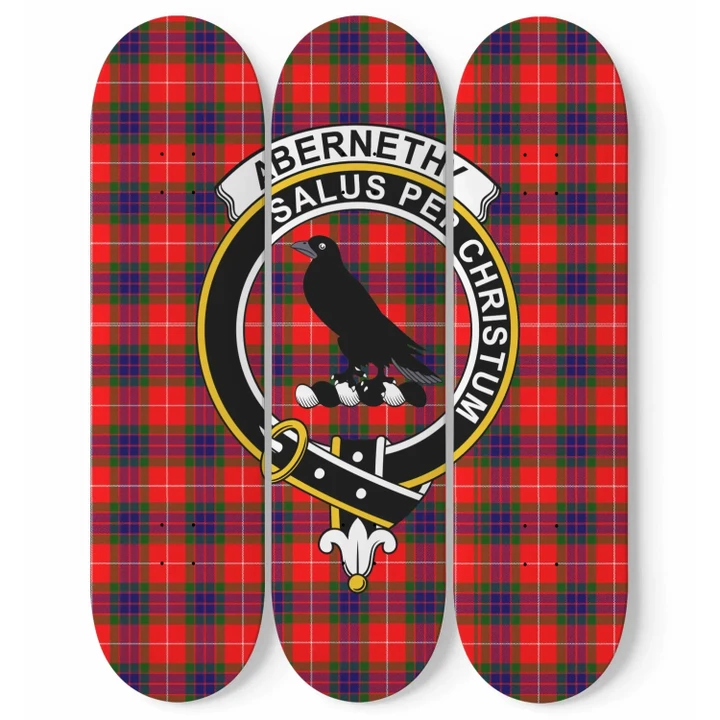 Abernethy Tartan 3 Skateboard Wall Art Clan Badge