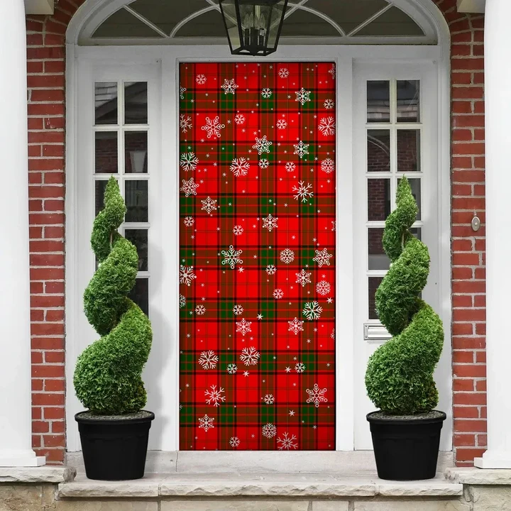 Adair Christmas Tartan Door Sock Cover K32
