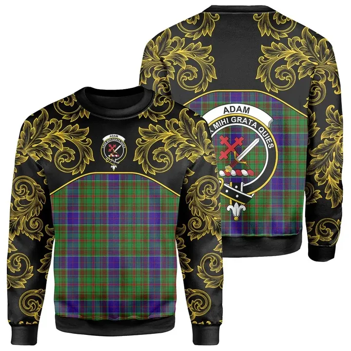 Adam Tartan Clan Crest Sweatshirt - Empire I - HJT4