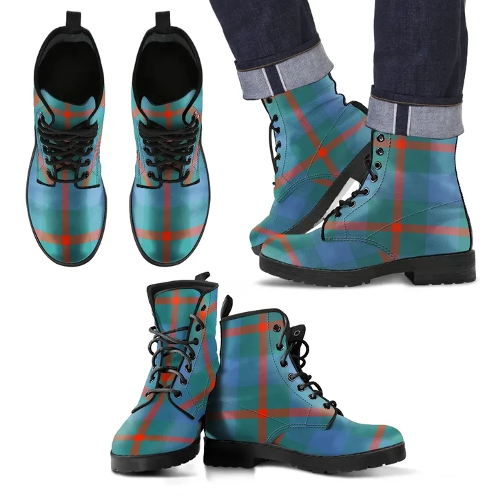 Agnew Ancient Tartan Leather Boots A9