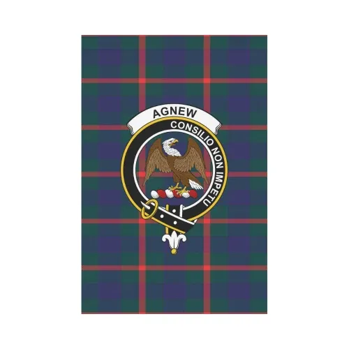 Agnew Modern Tartan Flag Clan Badge K7