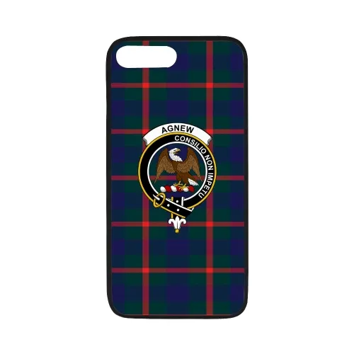 Agnew Tartan Clan Badge Rubber Phone Case TH8