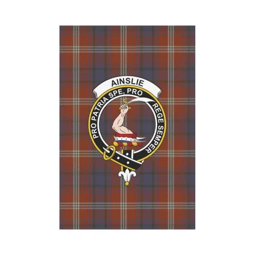 Ainslie Tartan Flag Clan Badge K7