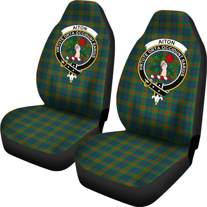 Aiton Tartan Car Seat Covers - Clan Badge K7