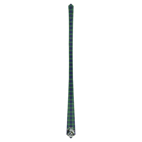 Alexander Crest Tartan Tie - BN