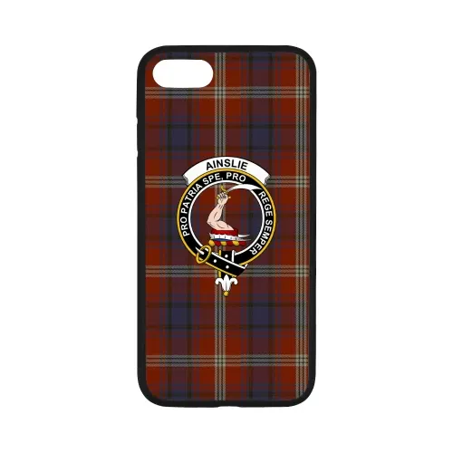Ainslie Tartan Clan Badge Rubber Phone Case TH8