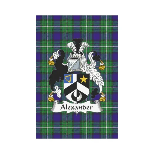 Alexander Tartan Flag Clan Badge K7