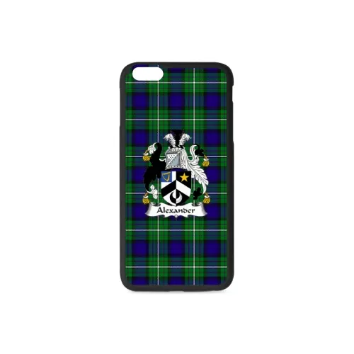 Alexander Tartan Clan Badge Rubber Phone Case TH8