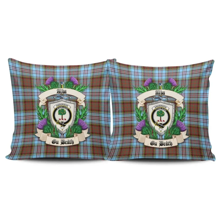 Anderson Ancient Crest Tartan Pillow Cover Thistle (Set of two) A91