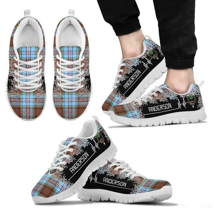 Anderson Ancient Tartan Heartbeat Sneakers TH8