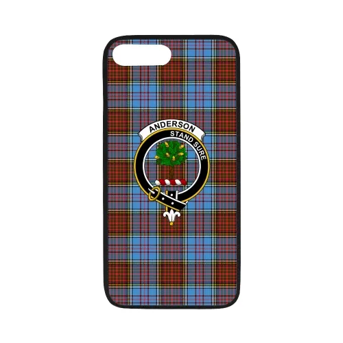 Anderson Tartan Clan Badge Rubber Phone Case TH8