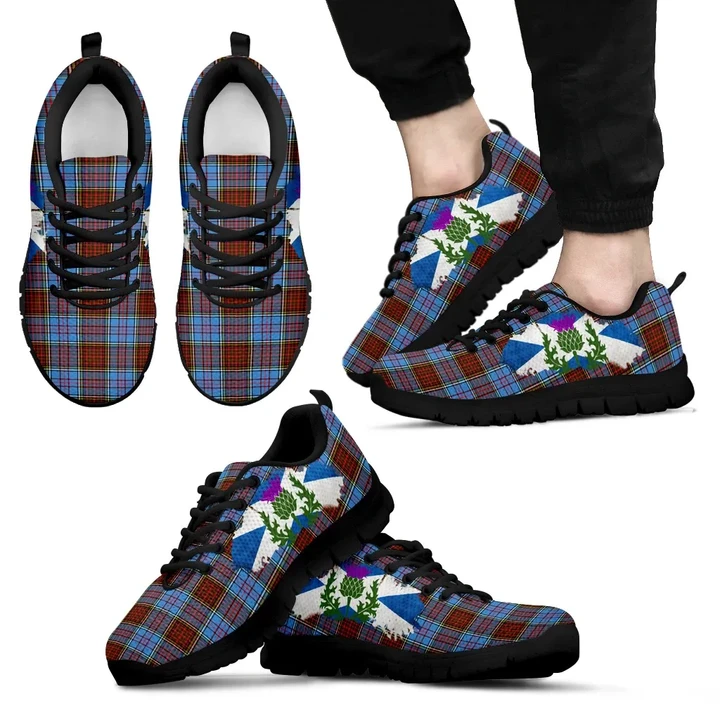 Anderson Tartan Sneakers with Thistle K5