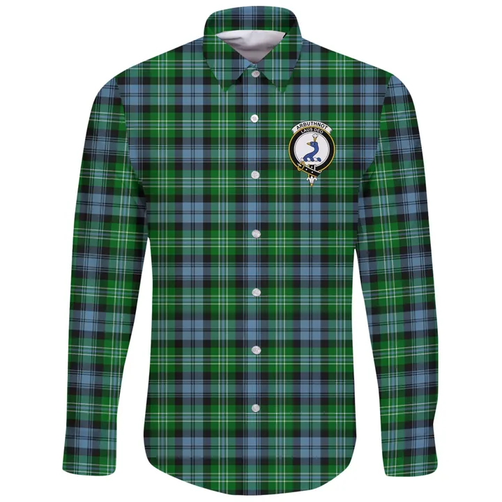 Arbuthnot Ancient Tartan Clan Long Sleeve Button Shirt A91
