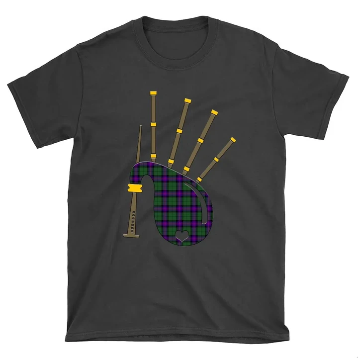 Armstrong Modern Tartan Bagpipes Round Neck Unisex T-Shirt TH8