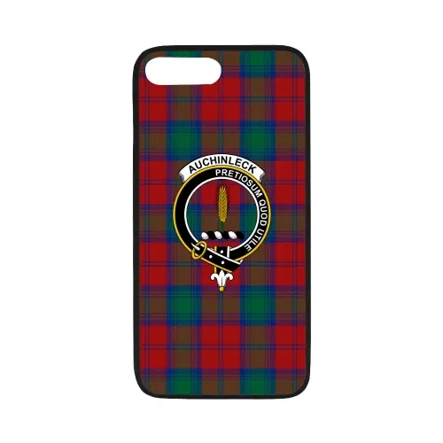 Auchinleck Tartan Clan Badge Rubber Phone Case TH8