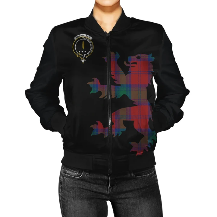 Auchinleck Tartan Lion & Thistle Women Jacket TH8