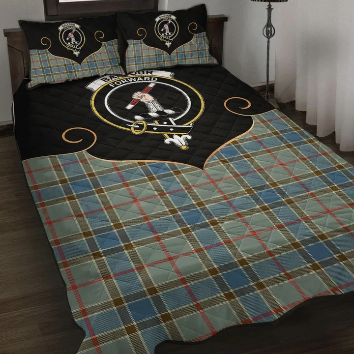 Balfour Blue Clan Cherish the Badge Quilt Bed Set K23