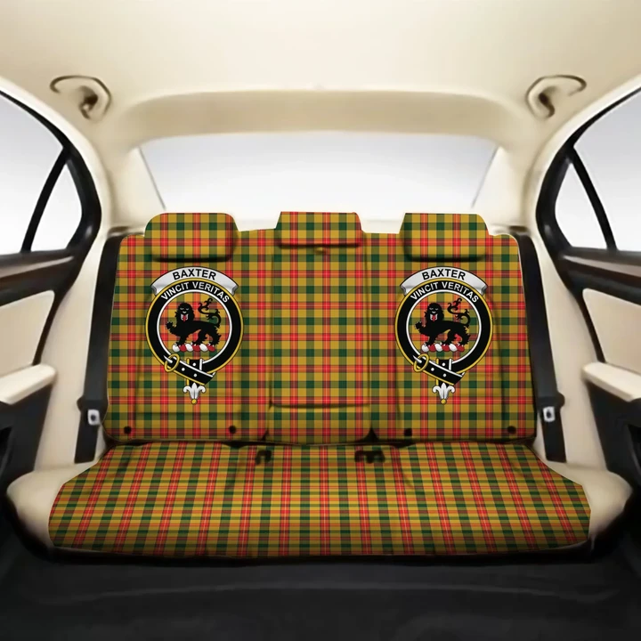 Baxter Clan Crest Tartan Back Car Seat Covers A7