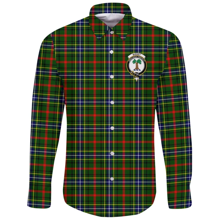 Bisset Tartan Clan Long Sleeve Button Shirt A91