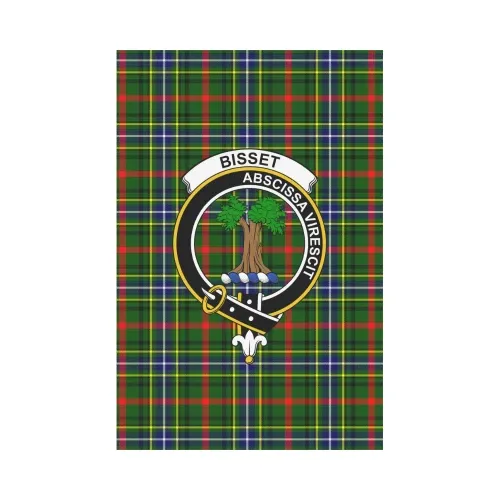 Bisset Tartan Flag Clan Badge K7