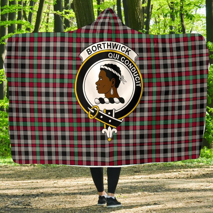 Borthwick Clans Tartan Hooded Blanket - BN