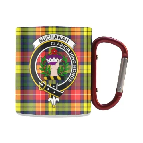 Buchanan Modern  Tartan Mug Classic Insulated - Clan Badge K7