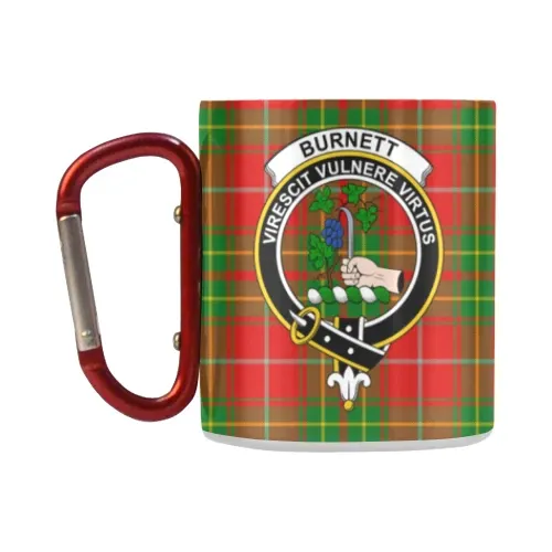 Burnett Ancient  Tartan Mug Classic Insulated - Clan Badge K7