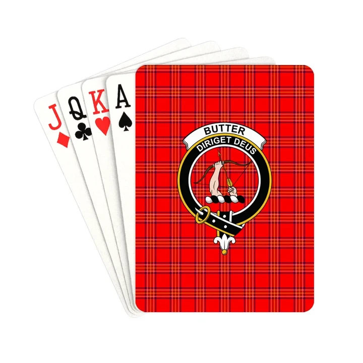 Burnett Modern Tartan Clan Badge Playing Card TH8