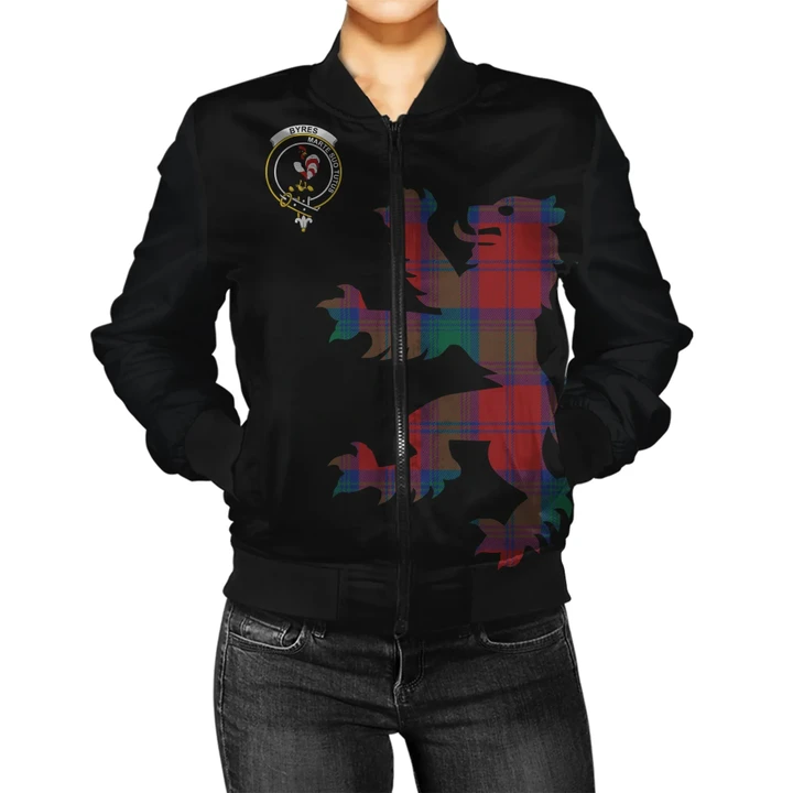 Byres Tartan Lion & Thistle Women Jacket TH8