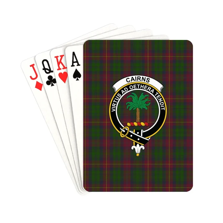 Cairns Tartan Clan Badge Playing Card TH8