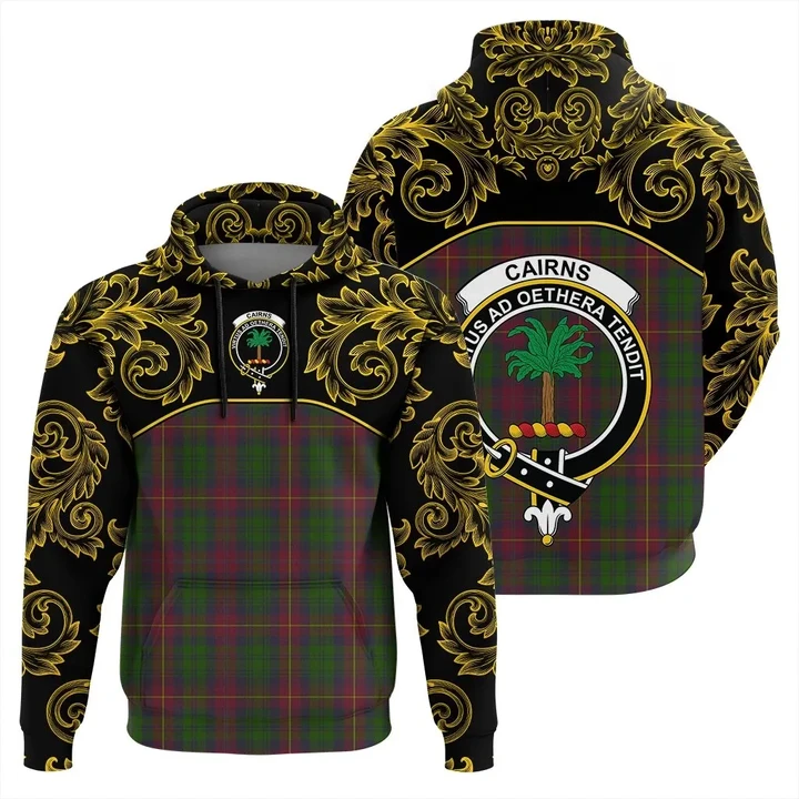 Cairns Tartan Clan Crest Hoodie - Empire I - HJT4