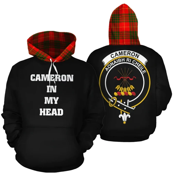 Cameron Modern In My Head Hoodie Tartan Scotland K32