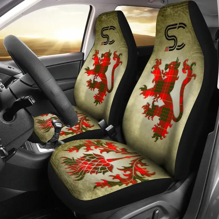 Cameron Modern Tartan Car Seat Cover Lion and Thistle Special Style TH8