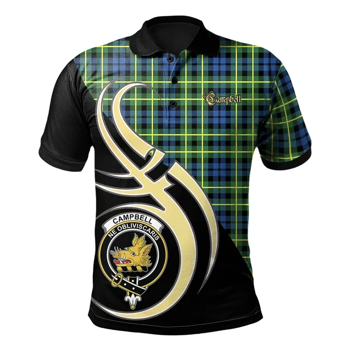 Campbell of Breadalbane Ancient Clan Believe In Me Polo Shirt K23